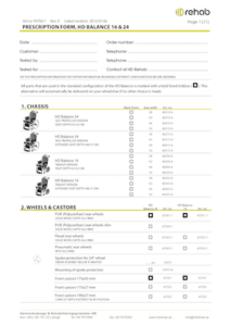 HD Balance Wheelchair Prescription Form